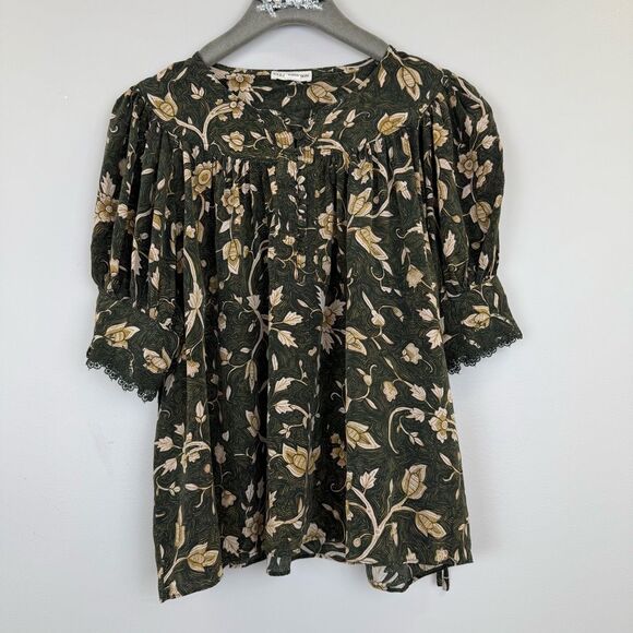 Ulla Johnson Karina Silk Blouse size 16 🗃️ - Picture 4 of 9